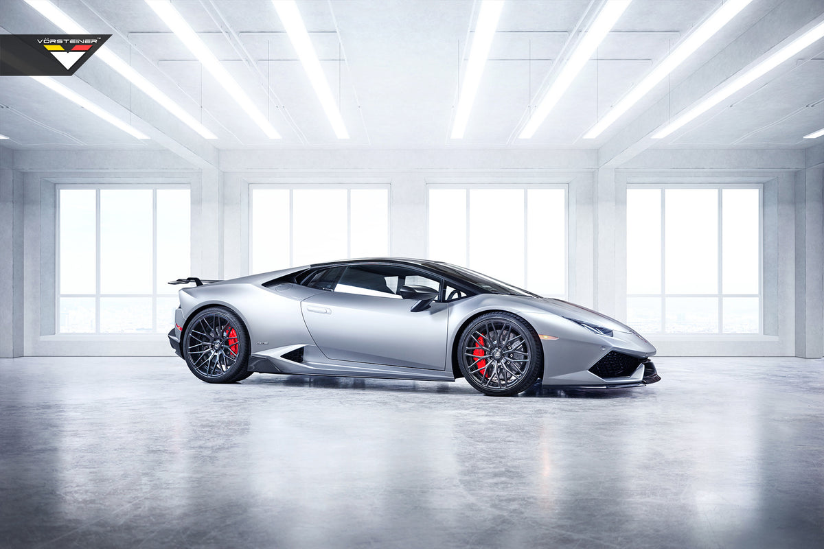 Vorsteiner Lamborghini Huracan Verona Edizione Aero Side Blades Carbon Fiber PP 2x2 Glossy