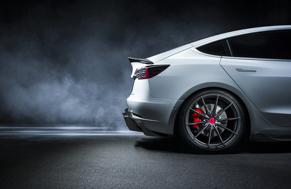 Vorsteiner Tesla Model 3 Volta Aero Decklid Spoiler Carbon Fiber PP 2X2 Glossy